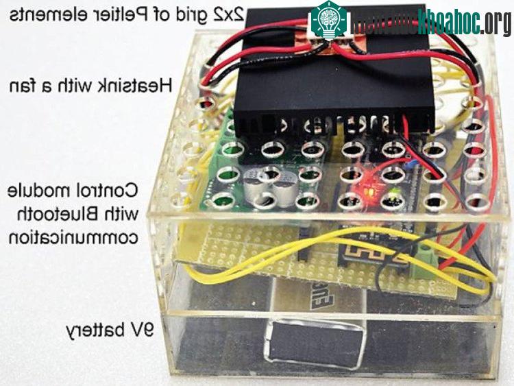 Cấu tạo của thiết bị kích thích vị ngọt ảo.