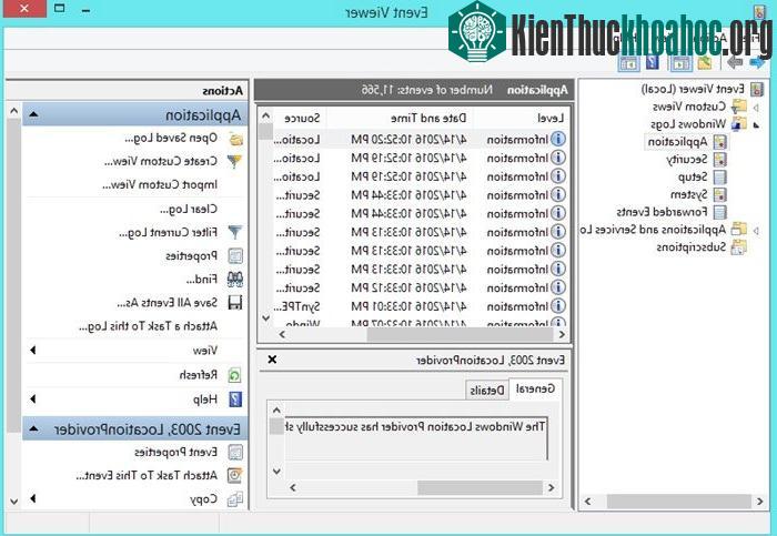 Event Viewer Screen