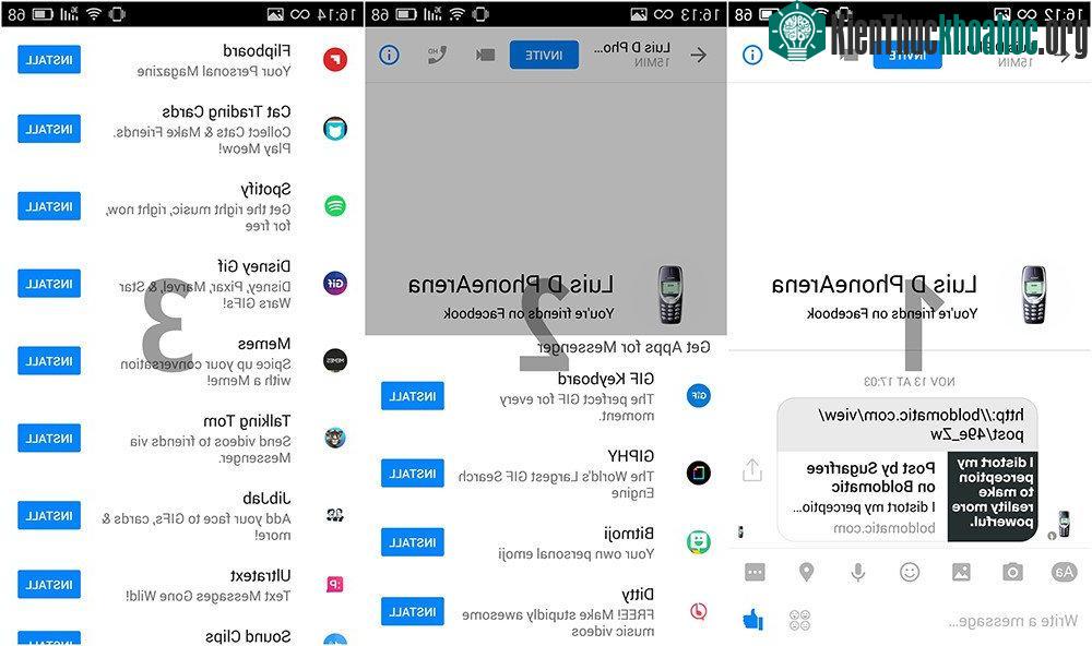 Facebook cho phép bạn cài đặt thêm các ứng dụng bổ sung của bên thứ ba vào Messenger