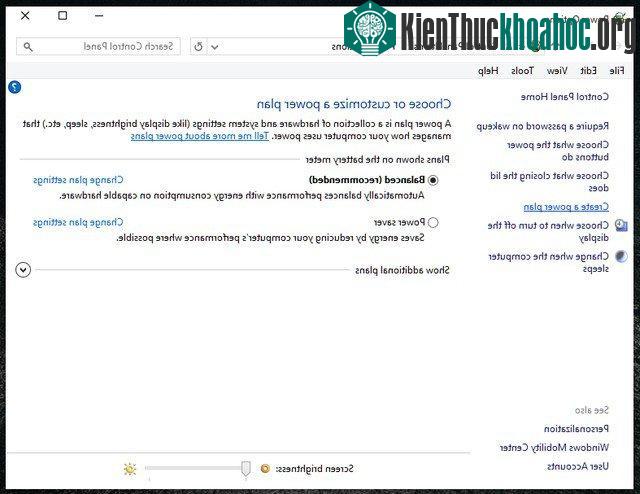 Cách thiết lập nguồn điện riêng cho Windows 7 trên Laptop