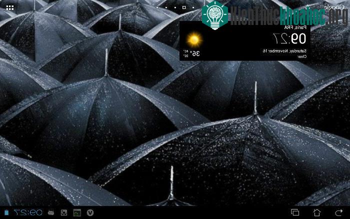 Transparent clock & world weather for Android