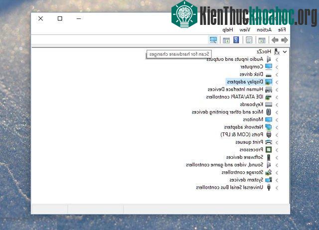Scan for hascan for hardware changes