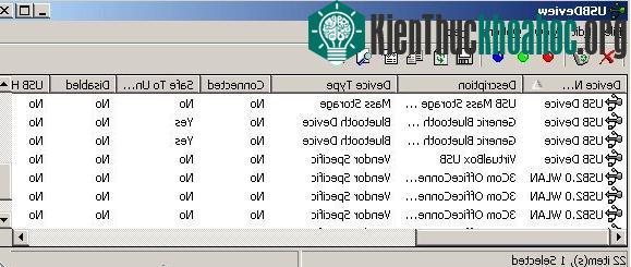 USBDeview