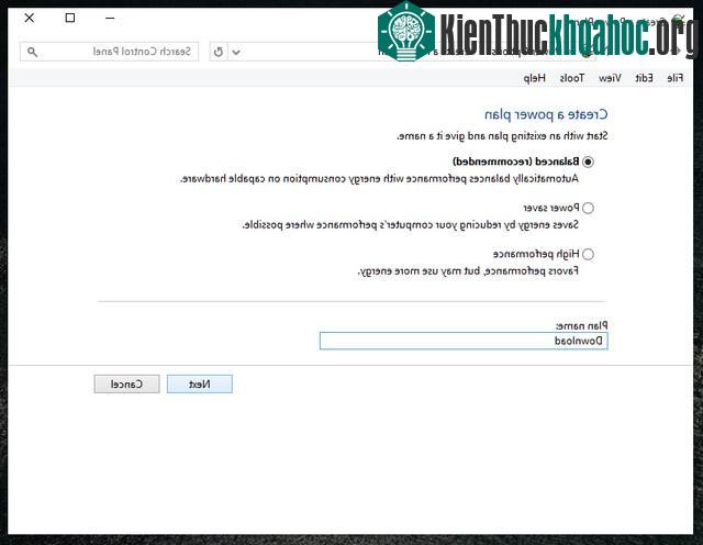 Cách thiết lập nguồn điện riêng cho Windows 7 trên Laptop
