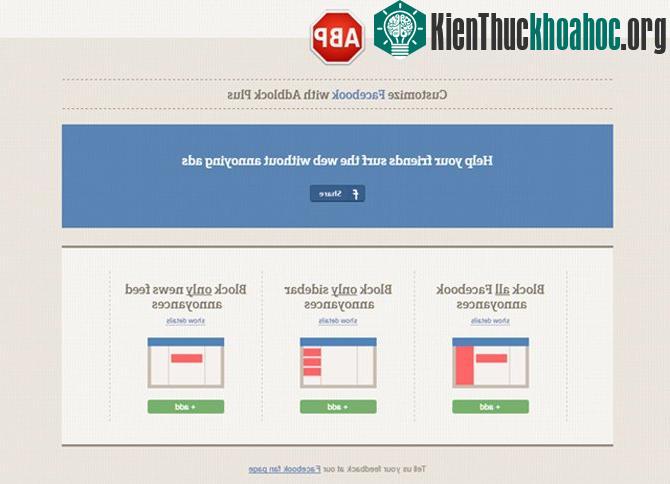 Chặn quảng cáo Adblock Plus