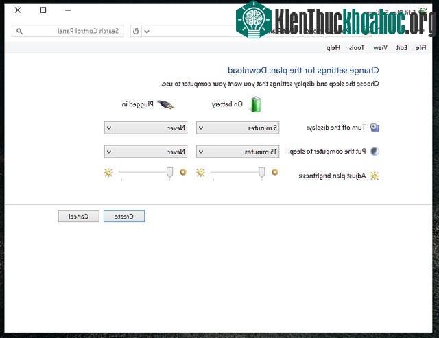 Cách thiết lập nguồn điện riêng cho Windows 7 trên Laptop