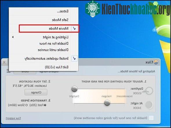 Chỉnh chế độ xem phim