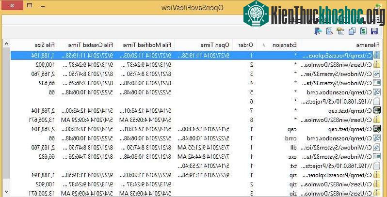 Open Saved Files