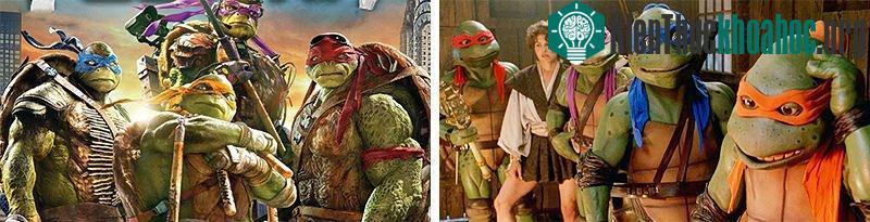 13. Ninja rùa phiên bản năm 1990 và 2016.