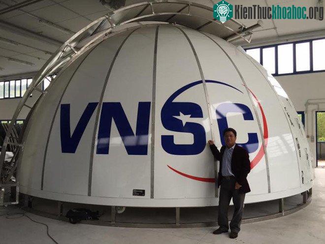 Nóc nhà vòm có đường kính 9m của Đài thiên văn Nha Trang.