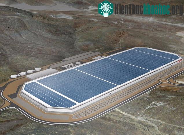 Bản mẫu thiết kế của nhà máy Gigafactory.