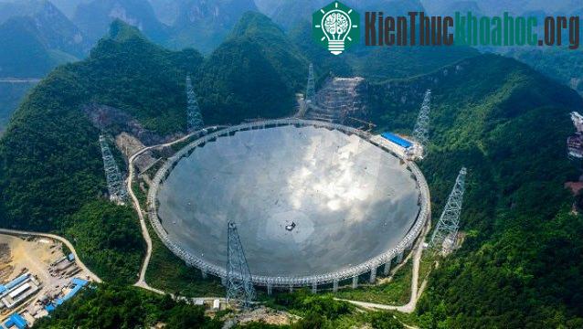 Kính viễn vọng vô tuyến lớn nhất thế giới FAST chính thức hoàn thành. (Ảnh: Scoopnest).