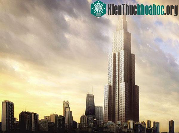 Phối cảnh tòa nhà Sky City cao 838m.