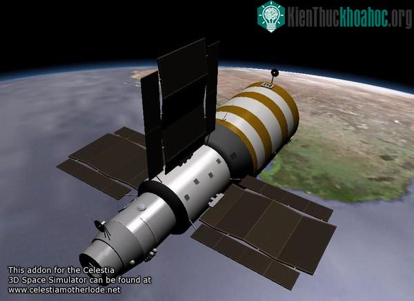 Vệ tinh Salyut 7 được Liên Xô đưa vào không gian trong chương trình xây dựng 9&nbsp;“nhà ga” bên ngoài vũ trụ.
