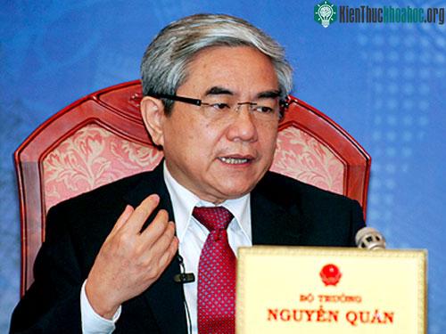 Bộ trưởng khoa học Nguyễn Quân. (Ảnh: baomoi.vn)
