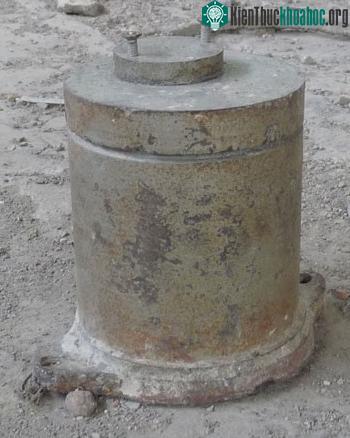 Thiết bị chứa nguồn Cs-137. (Ảnh: Sở KHCN Bắc Kạn).