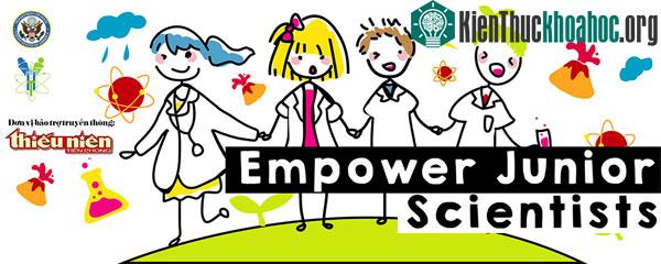 Dự án Bé làm khoa học với tên tiếng Anh là Empower Junior Scientists (EJS). (Ảnh:&nbsp;belamkhoahoc.org)
