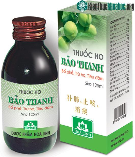 Thuốc ho Bảo Thanh – một trong những sản phẩm nhận danh hiệu Ngôi sao thuốc Việt 2014 do Cục Quản lý Dược trao tặng