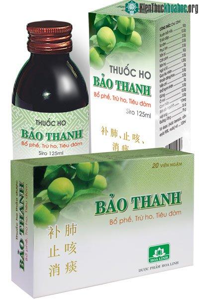 Siro thuốc ho và viên ngậm Bảo Thanh