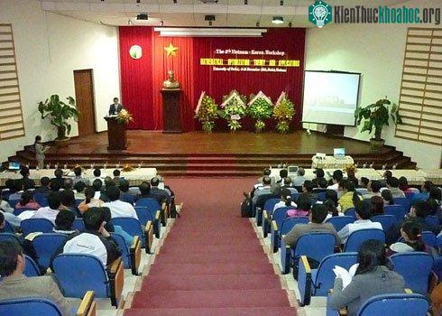 Toàn cảnh hội thảo toán học Việt - Hàn tại Đà Lạt. (Ảnh: Quốc Dũng)