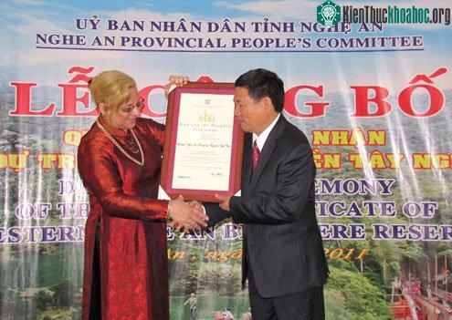 Nghệ An đón danh hiệu khu dự trữ sinh quyển thế giới ảnh 0