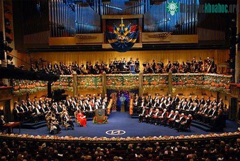 Lễ trao giải Nobel tại thủ đô Stockholm, Thụy Điển, vào năm 2007. (Ảnh: Nobelprize)