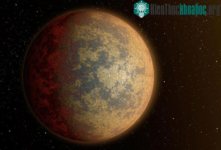 Hình ảnh phỏng đoán bề ngoài của hành tinh nằm ngoài hệ Mặt trời. (Ảnh: NASA).
