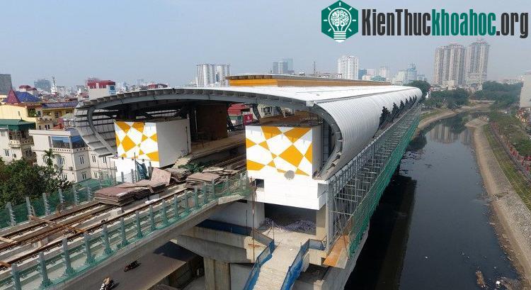 Ga trên cao được thiết kế theo kiểu nghiêng.