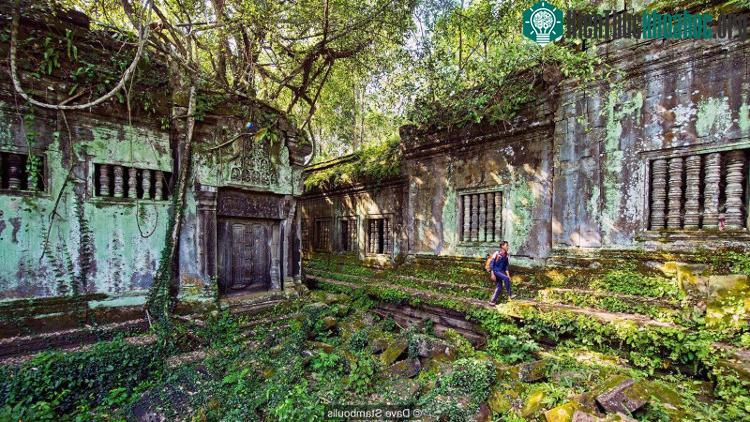 Đền Beng Mealea nằm sâu trong rừng ở thành phố Siem Reap, Campuchia.