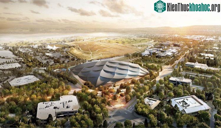 Phác họa khuôn viên mới mà Google vừa đệ trình lên chính quyền thành phố Mountain View. (ẢNH: GOOGLE).
