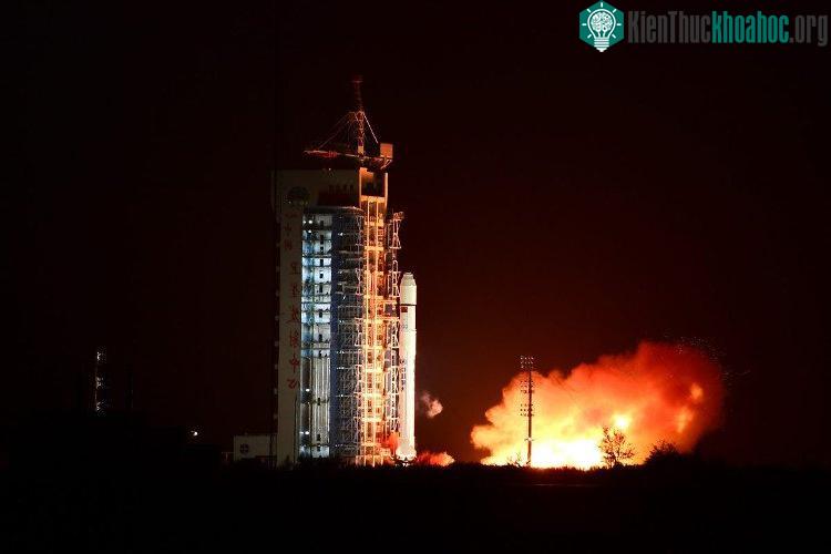 Vệ tinh Vân Hải-1 do Viện công nghệ hàng không vũ trụ Thượng Hải phát triển. Ảnh minh họa. (Nguồn: THX/TTXVN).