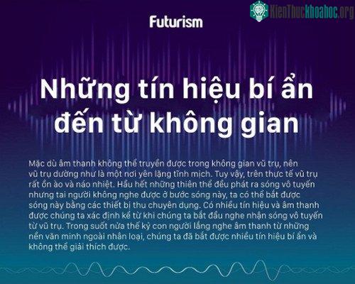 Hầu hết những thiên thể đều phát ra sóng vô tuyến nhưng tai người không nghe được ở bước sóng này