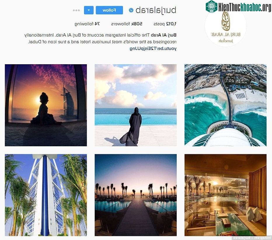 Khách sạn đăng hơn 1.000 ảnh trên tài khoản Instagram, tự xưng là "khách sạn sang trọng nhất thế giới".