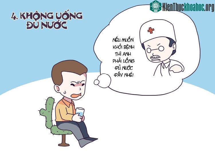 Không uống đủ nước