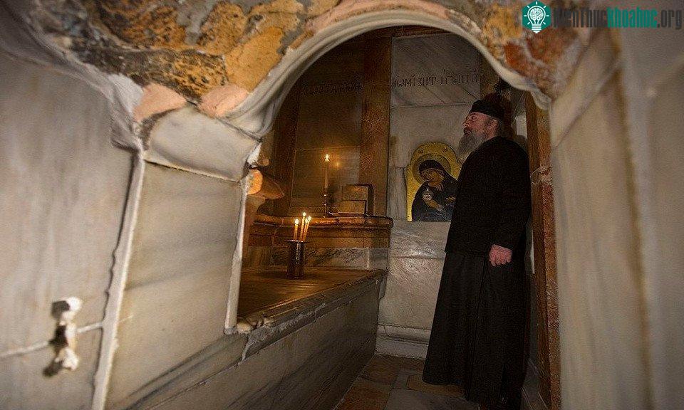 Dự án tôn tạo góp phần bảo vệ phòng thờ Edicule khỏi nguy cơ sụp đổ.