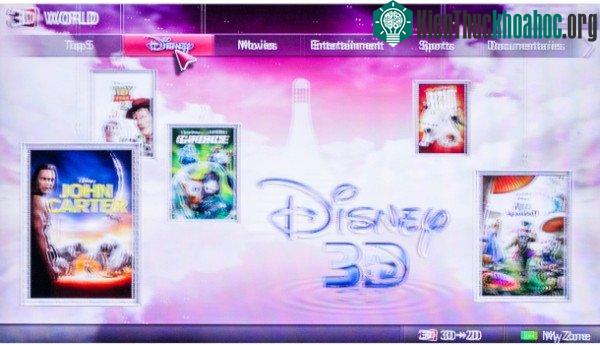 TV 3D thụ động có hình ảnh 3D sáng hơn so với hình ảnh của 3D chủ động.