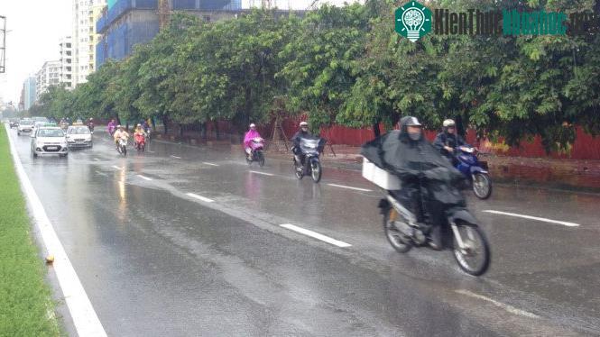 Ngày hôm nay Bắc Bộ có mưa, mưa rào và có nơi có dông trong buổi sáng và trưa.