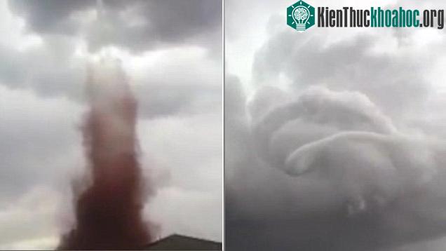 Vòi rồng đỏ càn quét ở Mexico.