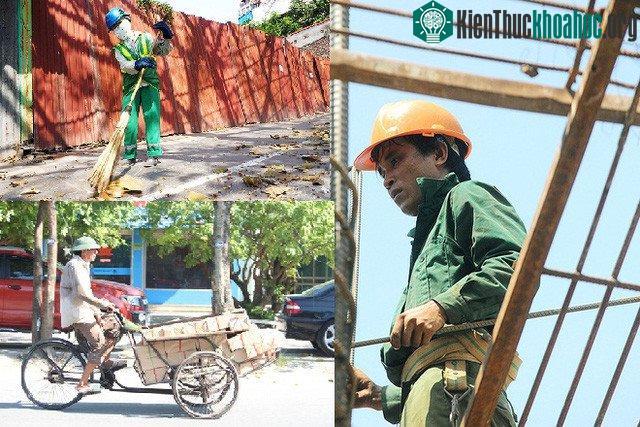 Những người làm việc, luyện tập với cường độ cao ở ngoài trời nắng lâu hoặc trong môi trường nóng bức rất dễ bị say nắng, say nóng, đột quỵ do nắng nóng... (Ảnh minh họa: Internet).