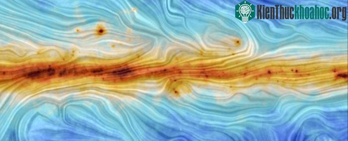 Từ trường giữa 2 ngân hà. (Ảnh Sciencealert.com)