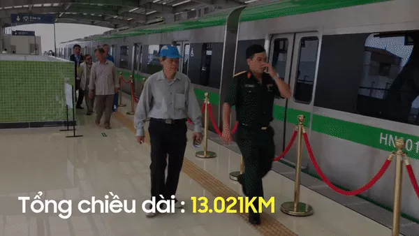 Tổng chiều dài tuyến đường là 13.021 km