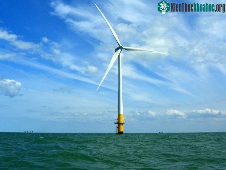 Tuabin gió ngoài biển khơi.