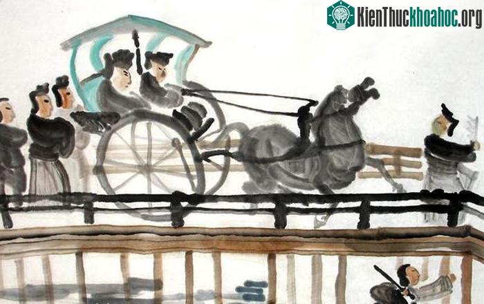 Dự Nhượng nấp dưới chân cầu phục kích Triệu Tương Tử nhưng bất thành. (Ảnh: Sohu).