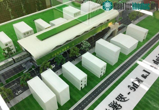 Nếu hoàn thành đúng như mô hình thiết kế, ga La Khê sẽ đóng góp cho vẻ đẹp rất "metro" của Hà Nội.