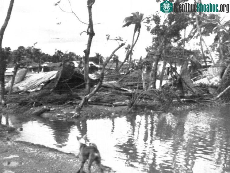 Cảnh vật hoang tàn sau khi cơn bão khủng khiếp quét qua bờ biển vịnh Bengal, đông Pakistan và Bangladesh. (Ảnh: AP Photo).