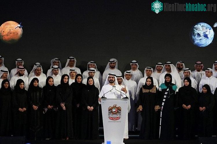 UAE tham vọng đưa người lên sống ở sao Hỏa. (Ảnh Dubai Media Office).