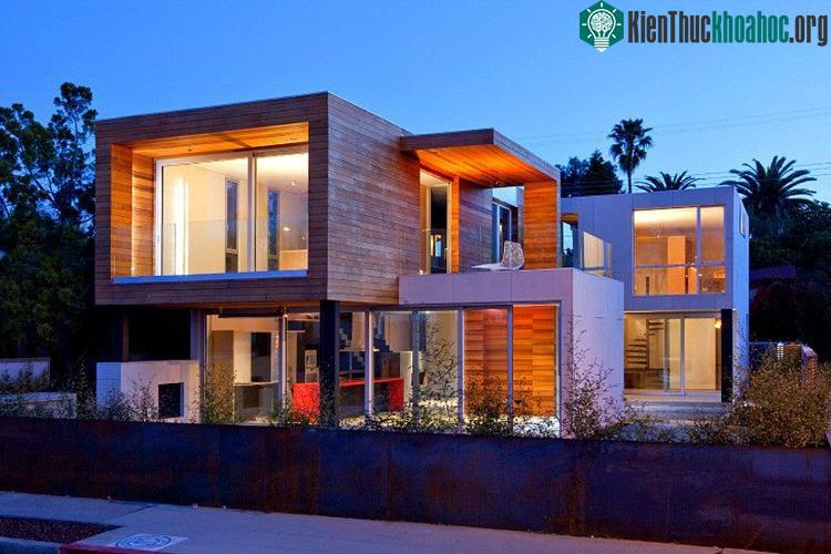 Một căn nhà lắp ghép với đầy đủ tiện nghi.