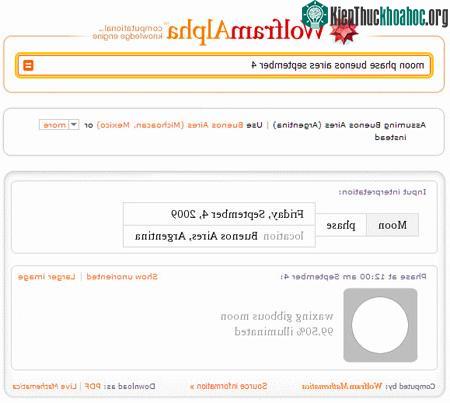 Tìm hiểu cỗ máy tìm kiếm kiểu mới Wolfram Alpha ảnh 2