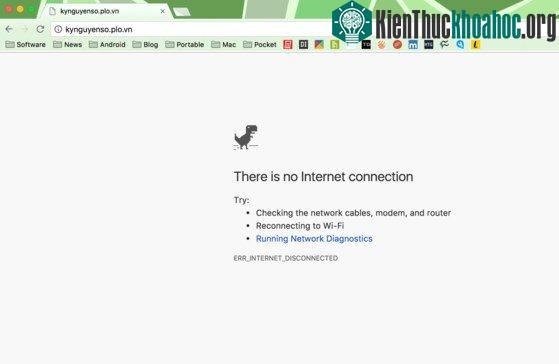 Lỗi kết nối không vào được wifi.