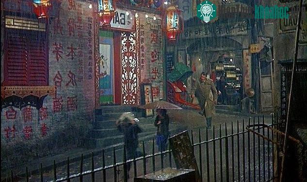 Phố Ladder (Lâu Thê), khu Thượng Hoàn, tây bắc đảo Hong Kong những năm 1950